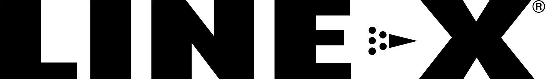 LINE-X Logo Black, No Oval